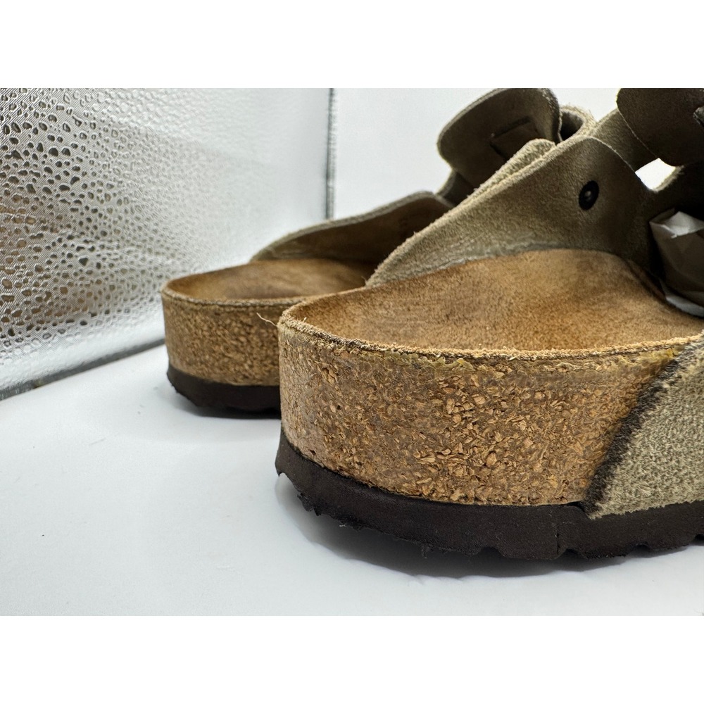 Authentic Birkenstock Boston Suede Clog Size 41 Regular Pre-2017 Yellow Print - Picture 10 of 16